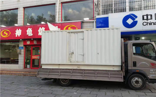 英州镇出租发电机施工案例